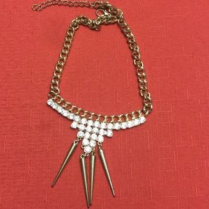 Gold diamond necklace